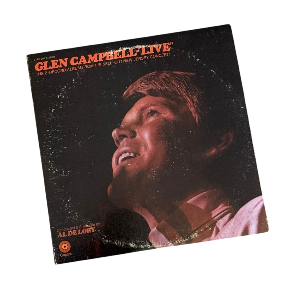 “GLEN CAMPBELL LIVE”  1969 NJ Concert 2  - 12” Vinyls LP  CAPITOL)